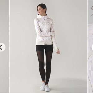 Lulu scuba hoodie white neutral stained glass love blush whisper pink nimbus